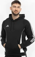 Bluzy męskie - Adidas Bluza męska adidas Tiro 24 Sweat Hooded czarna IJ7673 XL - miniaturka - grafika 1