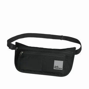 Saszetka na dokumenty Jack Wolfskin DOCUMENT BELT DE LUXE black - ONE SIZE - Nerki - miniaturka - grafika 1