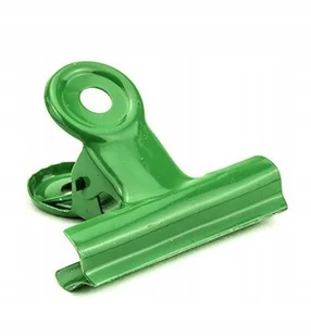 KLIPS METALOWY KLIP zaciskarka zielony 51mm - 1szt - Spinacze i klipsy do papieru - miniaturka - grafika 1