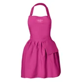Odzież medyczna - Wonder Lashes Fartuszek Kosmetyczny z Falbanką Fuksja - miniaturka - grafika 1