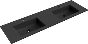 Mexen Otis umywalka wpuszczana w blat podwójna 161 x 46,5 cm, czarna mat - 25181671D - Umywalki Mexen Otis umywalka wpuszczana w blat podwójna 161 x 46,5 cm, czarna mat - 25181671D - Umywalki - miniaturka - grafika 1