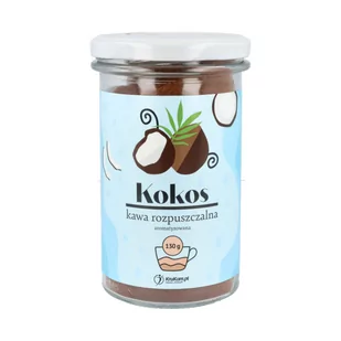 KruKam Kawa rozpuszczalna Kokosowa 130g - Kawa - miniaturka - grafika 1