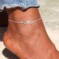 Bransoletki - Bransoletka na kostkę ze znakiem nieskończoności - miniaturka - grafika 1