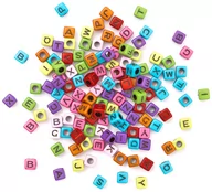 Dekoratorstwo - Koraliki, 30G, Literki Czarne Na Kolorowej Bazie, Dp Craft - miniaturka - grafika 1