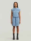 Sukienki - G-Star Sukienka dżinsowa w kolorze błękitnym - miniaturka - grafika 1