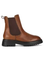 Botki damskie - Lasocki Sztyblety WB-LOREDANA-17 Brązowy - miniaturka - grafika 1