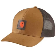 Czapki i chusty sportowe męskie - Czapka z daszkiem Carhartt Twill Mesh-Back BRN brązowy - miniaturka - grafika 1