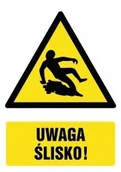 Akcesoria BHP - Naklejka Uwaga ślisko! 30x42cm - miniaturka - grafika 1