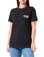 Koszulki i topy damskie - Replay T-shirt damski, 098 BLACK, L - miniaturka - grafika 1
