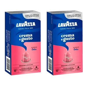 Kapsułki nespresso do ekspresu kawa Lavazza crema e gusto dolce 2x 10 szt. - Kawa w kapsułkach i saszetkach - miniaturka - grafika 1