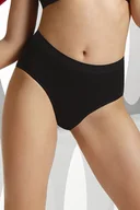 Komplety bielizny - Figi Damskie Z Wyoskim Stanem Stefanie Eldar Czarne  Xxl - miniaturka - grafika 1