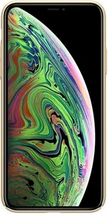 Nillkin Super Frosted Shield Etui Apple iPhone 11 Pro z wycięciem na logo Golden - Etui i futerały do telefonów - miniaturka - grafika 1