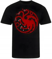 Koszulki męskie - KOSZULKA MĘSKA NADRUK FILMOWA TARGARIAN GRA O TRON PREZENT PREMIUM S - miniaturka - grafika 1