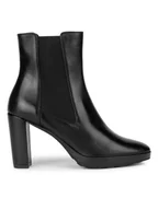 Botki damskie - Geox Botki D Walk Pleasure 85 D35TFC 00043 C9999 Czarny - miniaturka - grafika 1
