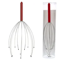 Akcesoria do masażu - Stalowy ajurwedyjski masażer do głowy + etui - miniaturka - grafika 1