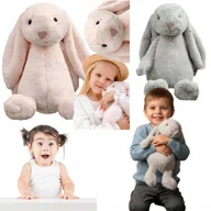 Maskotki i pluszaki - MASKOTKA PLUSZAK DUZY PLUSZOWY KROLIK XXL 45 CM KROLICZEK BUGS DLUGIE USZY - miniaturka - grafika 1