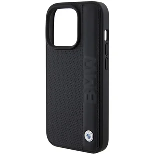 BMW BMHCP15L22RDPK iPhone 15 Pro 6.1" czarny/black hardcase Leather Textured & Stripe - Etui i futerały do telefonów - miniaturka - grafika 6