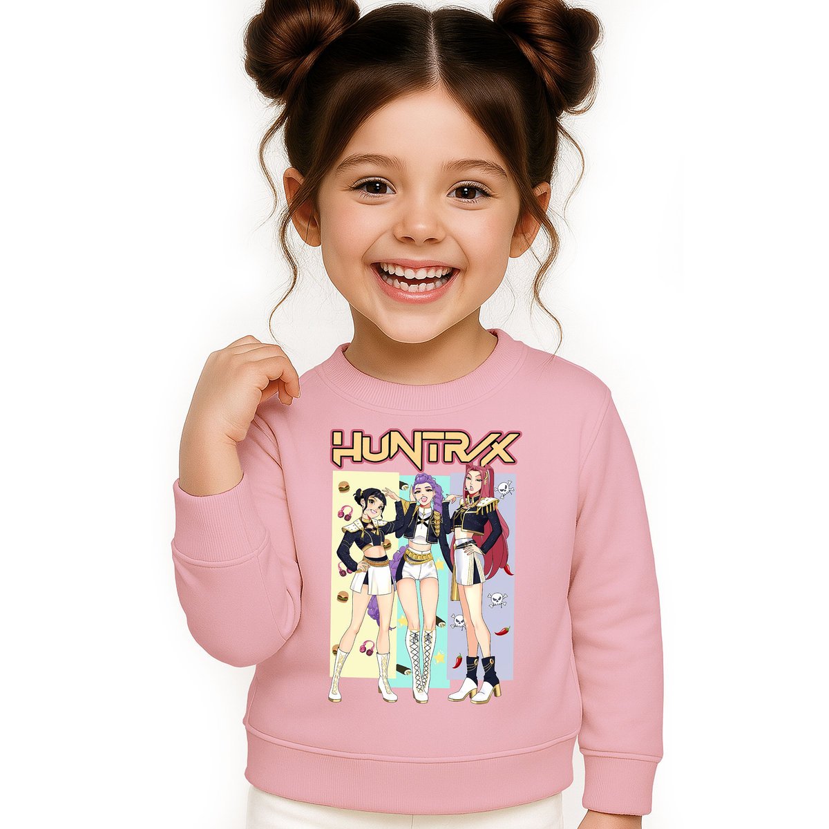 BLUZA DZIECIĘCA KPOP DEMON HUNTERS HUNTRIX 104 BAWEŁNIANA JAKOŚĆ