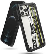 Etui i futerały do telefonów - RINGKE Fusion X Design etui pancerny pokrowiec z ramką iPhone 12 Pro / iPhone 12 czarny (Ticket band) (XDAP0021) XDAP0021 - miniaturka - grafika 1