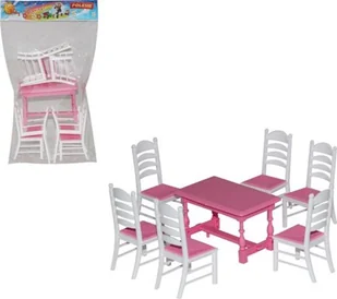 Polesie 54395 Zestaw mebli Nr6 (7 elem.) w worku mix cena za 1 szt - Akcesoria dla lalek - miniaturka - grafika 1