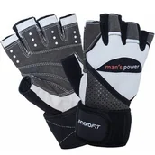 Rękawice do ćwiczeń - Rękawice fitness ENERO FIT MAN'S 1066431 ( M) Czarno-biały - miniaturka - grafika 1