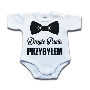 Body dla niemowląt - Body - Drogie Panie, PRZYBYŁEM - 68 kr - grafika 1