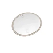 Umywalki - Umywalka podblatowa Uptrend COMA biały połysk, z przelewem 57x42x21 1 szt. - miniaturka - grafika 1