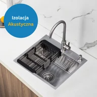 Zlewozmywaki - Zlewozmywak stalowy jednokomorowy 55x45 cm INOX od Velazo. - miniaturka - grafika 1