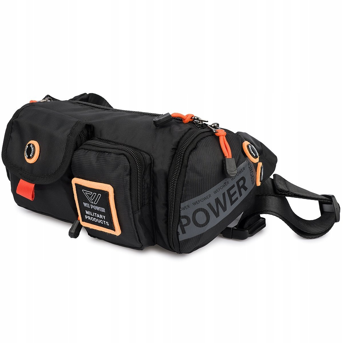 Nerka Saszetka Młodzieżowa Duża Lekka Pojemna Na Pasku Przez Ramię Czarna