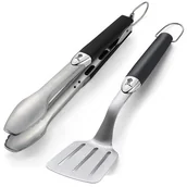 Zestawy do grillowania - Weber Zestaw akcesoriów dwuczęściowy, stal nierdzewna, czarny 6645 - miniaturka - grafika 1