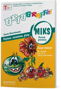 Operon Język polski. Ortograffiti. Czytam, rozumiem, piszę. Miks. Poziom pierwszy. Zeszyt ćwiczeń. Klasa 4-5 - szkoła podstawowa - Danuta Chwastniewska - Materiały pomocnicze dla uczniów - miniaturka - grafika 1