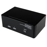Przełączniki KVM - StarTech SV231DDVDUA przełącznik KVM Czarny SV231DDVDUA - miniaturka - grafika 1