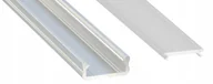 Akcesoria do oświetlenia - Profil Aluminiowy Płaski Do Taśm Led 2m Z Kloszem - miniaturka - grafika 1