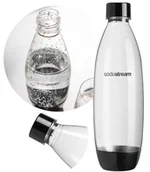 Akcesoria i części AGD - Sodastream butelka do saturatora soda stream 1L czarna - miniaturka - grafika 1