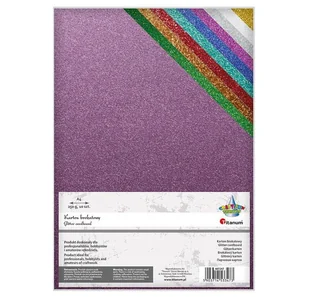 Karton Brokatowy A4 10 Ark 250G Titanum - Scrapbooking - miniaturka - grafika 1