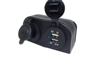 Pozostałe narzędzia ogrodowe - Carcommerce Sp. z o.o. Carcommerce Sp z o.o ŁADOWARKA CYRUS 2XUSB + GNIAZDO ZAPALNICZKI zakupy dla domu i biura 42561 - miniaturka - grafika 1