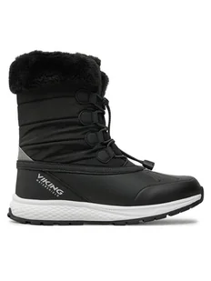 Viking Śniegowce 3-93610-233 Czarny - Buty dla dziewczynek - miniaturka - grafika 1