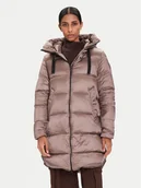 Kurtki damskie - Bomboogie Kurtka puchowa Geneva CW6630TDLC5 Brązowy Regular Fit - miniaturka - grafika 1