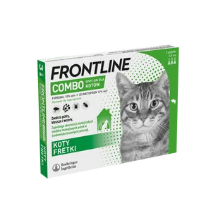 Frontline FRONTLINE Combo Spot-On koty pipeta 3x0,5ml) 33938-uniw - Artykuły przeciw pasożytom - miniaturka - grafika 1