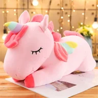 Maskotki i pluszaki - MASKOTKA PRZYTULANKA PODUSZKA JEDNOROŻEC RÓŻOWY UNICORN 55CM - miniaturka - grafika 1
