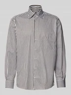 Koszule męskie - Koszula casualowa o kroju regular fit z czystej bawełny z kołnierzykiem typu kent - miniaturka - grafika 1