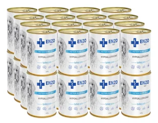 ENZO VET Hypoallergenic dieta hypoallergiczna z indykiem dla psów 32x400g - Mokra karma dla psów - miniaturka - grafika 1