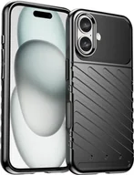 Akcesoria do smartwatchy - Hurtel Etui silikonowe Thunder Case do iPhone 16 Plus - czarne - miniaturka - grafika 1