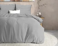 Pościel - 240x220 MENDEZ szary flanela kpl pościeli - miniaturka - grafika 1