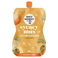 Soki i napoje niegazowane - Bracia Sadownicy Sycący mus z pestkami słonecznika i morelą 200 g - miniaturka - grafika 1