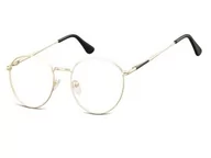 Okulary korekcyjne, oprawki, szkła - Złota oprawa korekcyjna UNISEX Montana 901F - miniaturka - grafika 1