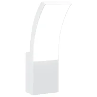 Lampy ogrodowe - vidaXL Zewnętrzny kinkiet LED, biały, odlewane aluminium - miniaturka - grafika 1