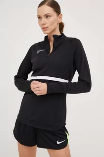 Bluzki damskie - Nike longsleeve treningowy Dri-FIT Academy kolor czarny - grafika 1
