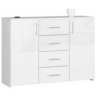 Komody - KOMODA K 45 110 cm AKRYL BIAŁA WYSOKI POŁYSK - miniaturka - grafika 1