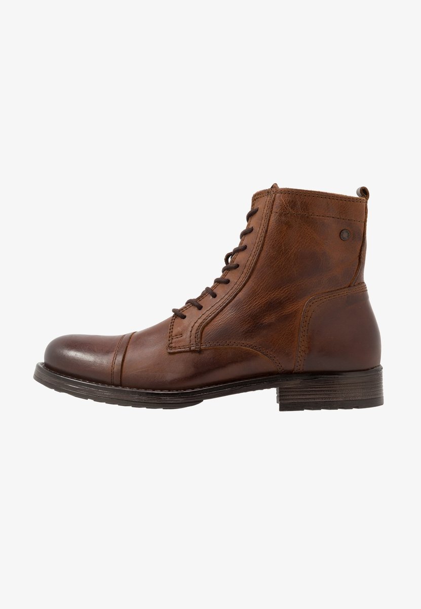JACK & JONES TRZEWIKI MĘSKIE SKÓRZANE BRĄZOWE 42 16IA